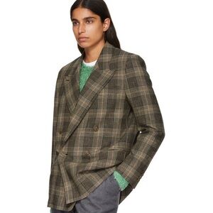 Acne Studios double breasted plaid blazer size 36 (170/84A)